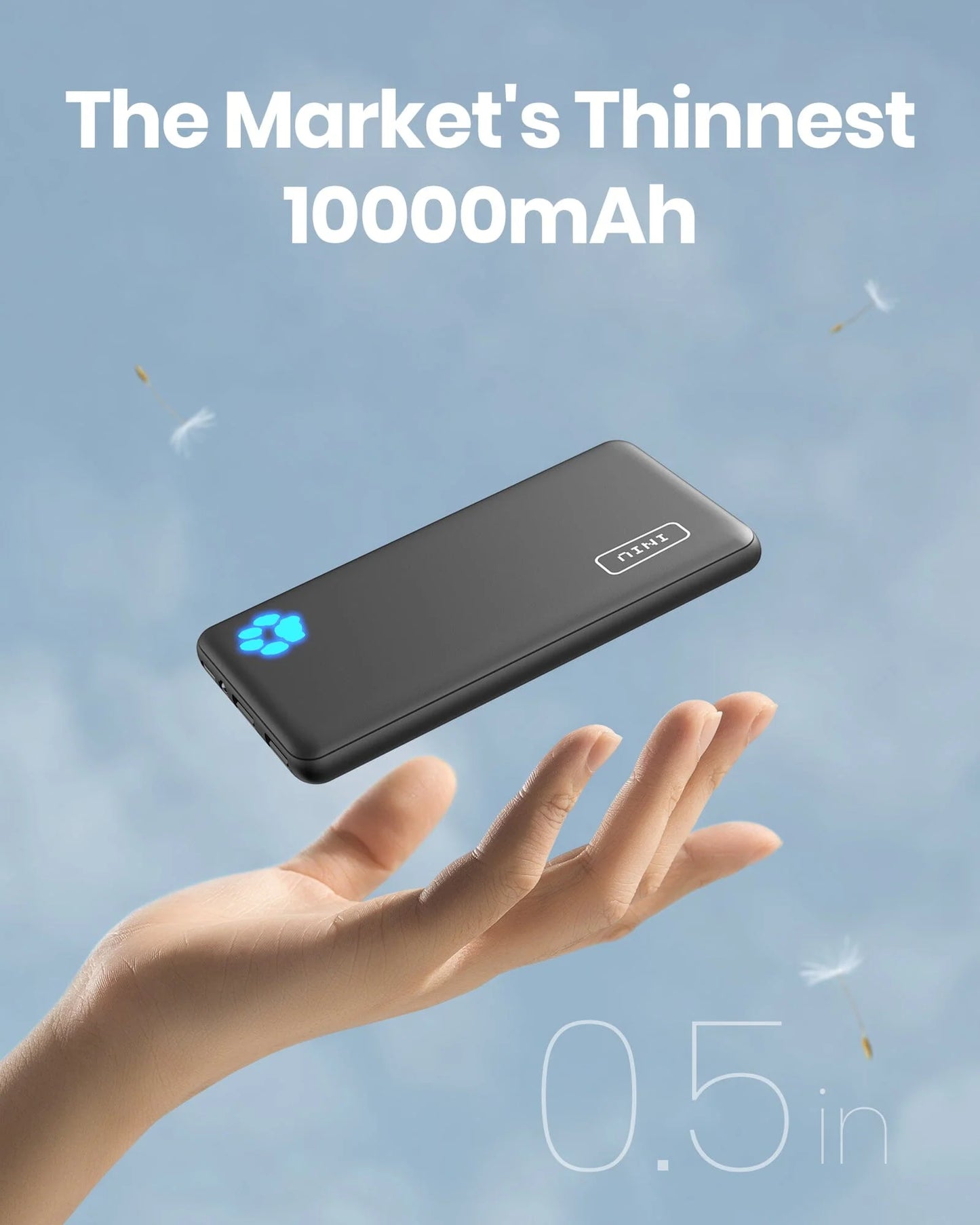 B41 Power Bank 15W High Speed Charging Slimmest 10,000Mah