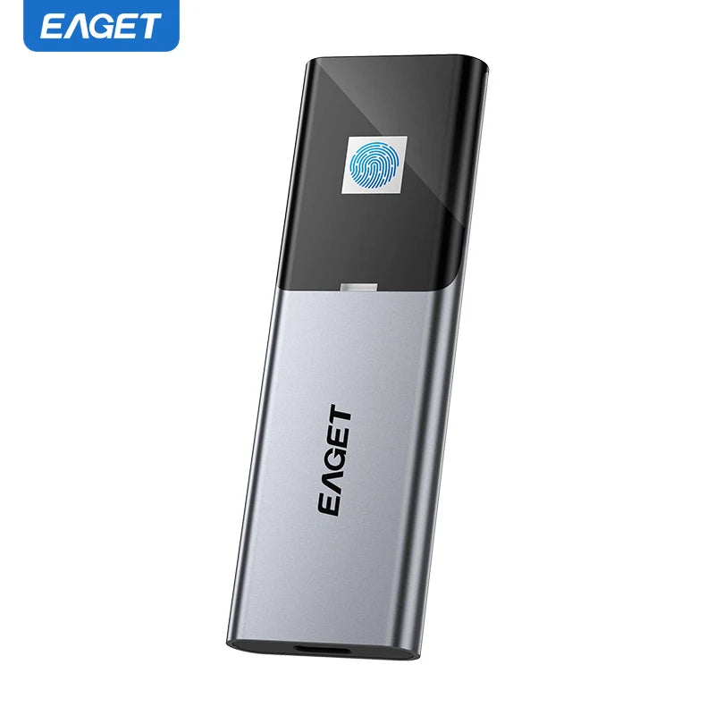 Fingerprint Encryption Portable SSD 1TB 2TB USB3.2 Type C Solid State Drive for PS5 PS4 Laptop Macbook External Hard Drive