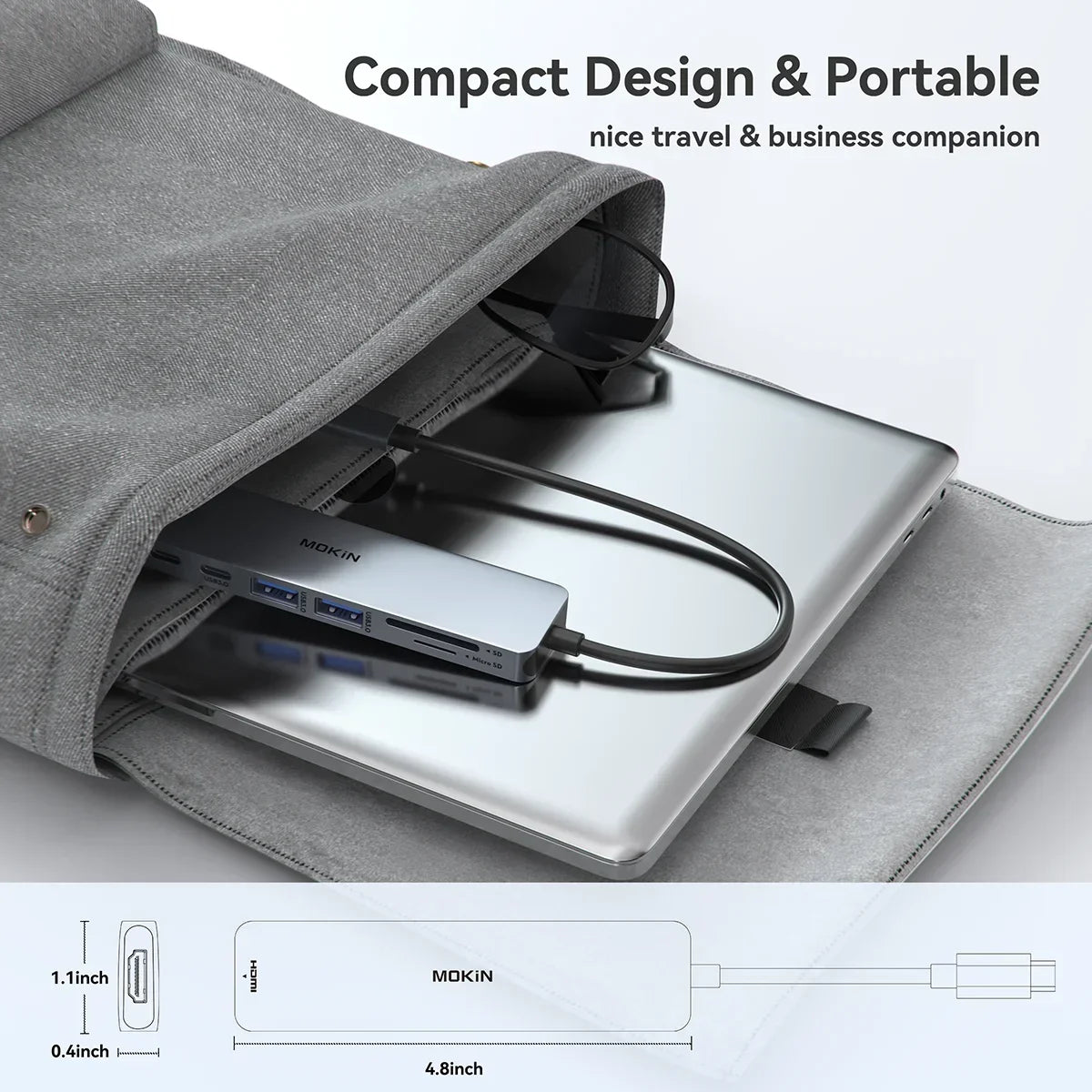 USB HUB to 4K HDMI Type C Hub Adapter Docking Station for Macbook Pro/Air USB 3.0 Sd/Micro SD PD 100W Laptop Accessories