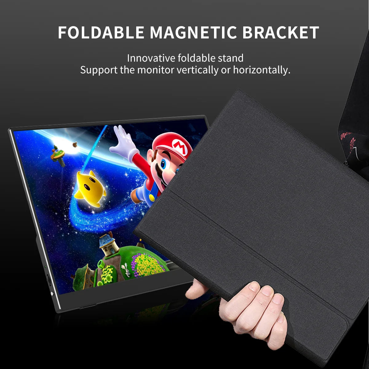 2.5K Portable Monitor 13.3” 2560X1600 External Display 16:10 Second Monitor Screen Type-C HDMI for Xbox Switch PS Phone